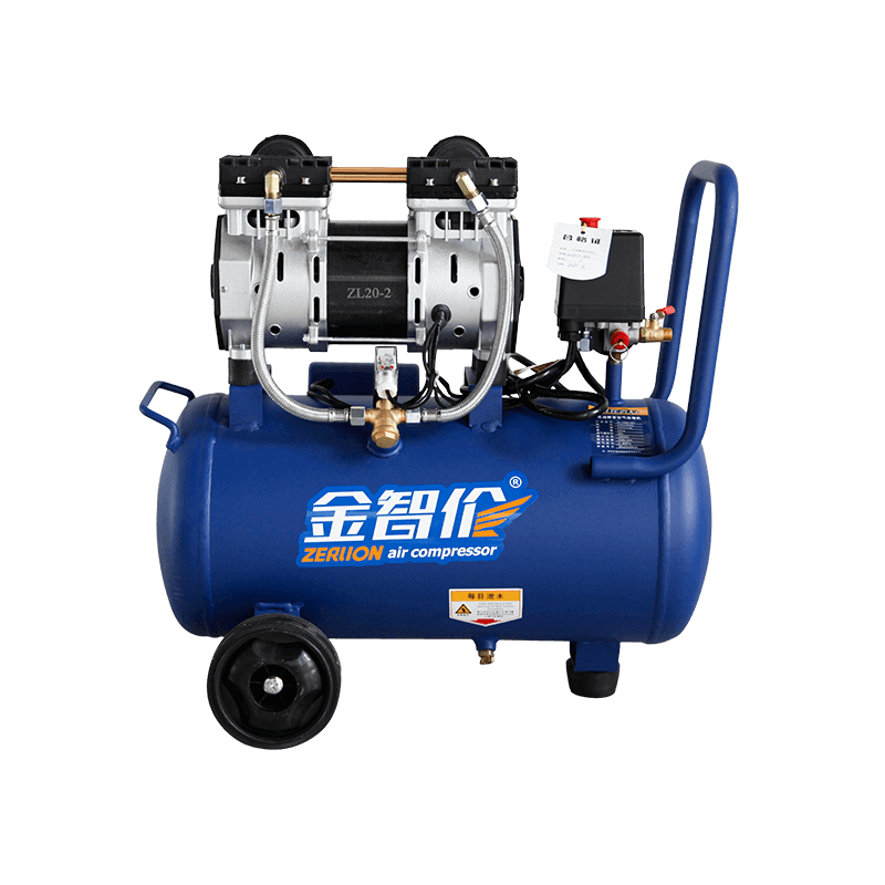 Compressor de ar silencioso ZL-1500W-30L 2HP sem óleo