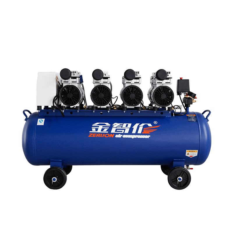 ZL-750W×4-120L 4HP compressor de ar silencioso sem óleo