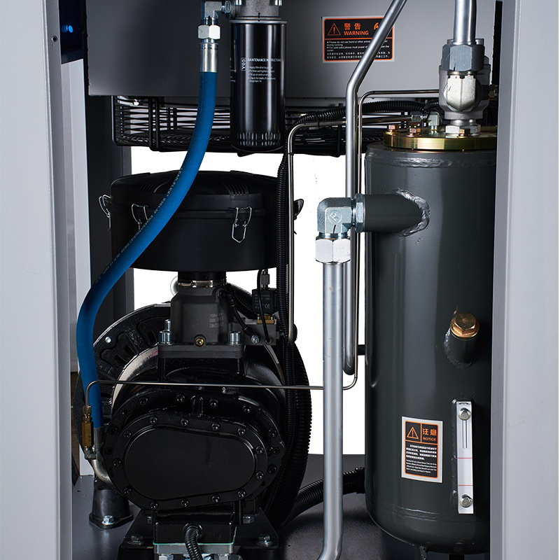 Compressor de ar de parafuso de integração coaxial VSD PM